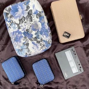 Trish McEvoy Large Makeup Planner, Mini Page, Brush Case, Sharpener, 2 Sm Cases